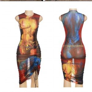 Sheer Midi/Maxi dress (NWOT)